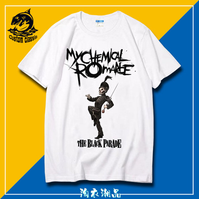 化学浪漫摇滚乐队My Chemical Romance短袖T恤衫男女圆领运动春夏
