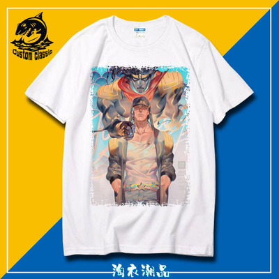 JOJO的奇妙冒险 DIO世界皇后杀手空条承太郎白金之星 短袖T恤男女