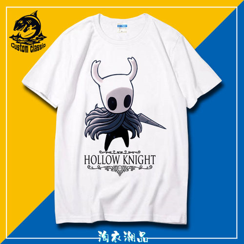 空洞骑士Hollow Knight游戏周边短袖T恤男女运动宽松春夏圆领半袖