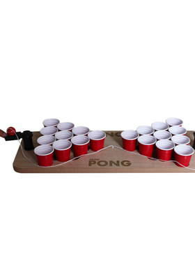 mini beerpong小酒杯55ml一次性红色塑料杯2oz派对结婚shot试饮杯