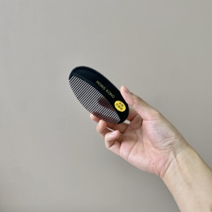 口袋小巧梳迷你梳子耐热防静电黑色密齿刘海梳便携随身轻便化妆梳