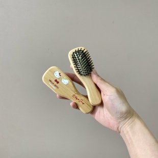 可爱小号木质气囊梳随身刘海梳便携不扎头皮按摩梳迷你顺发化妆梳