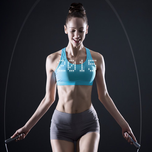 韩国进口可调节长度智能跳绳减肥