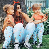 运动弹力紧身提臀印花彩色长裤 新款 lexi瑜伽裤 内在光芒Flexi