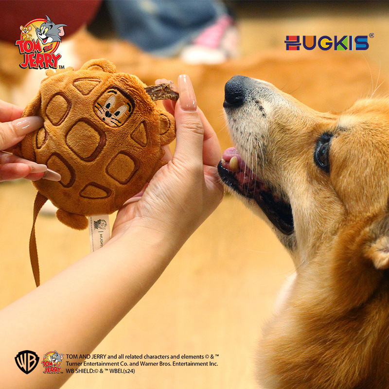 猫和老鼠毛绒玩具宠物系列盲盒狗狗撕咬发声响纸玩偶藏食逗猫公仔