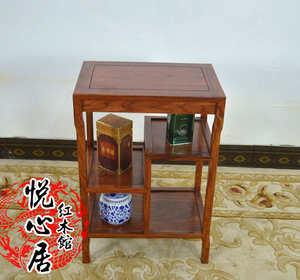 红木小茶几刺猬紫檀茶桌茶水柜电话台花梨木鱼缸角几实木置物花架