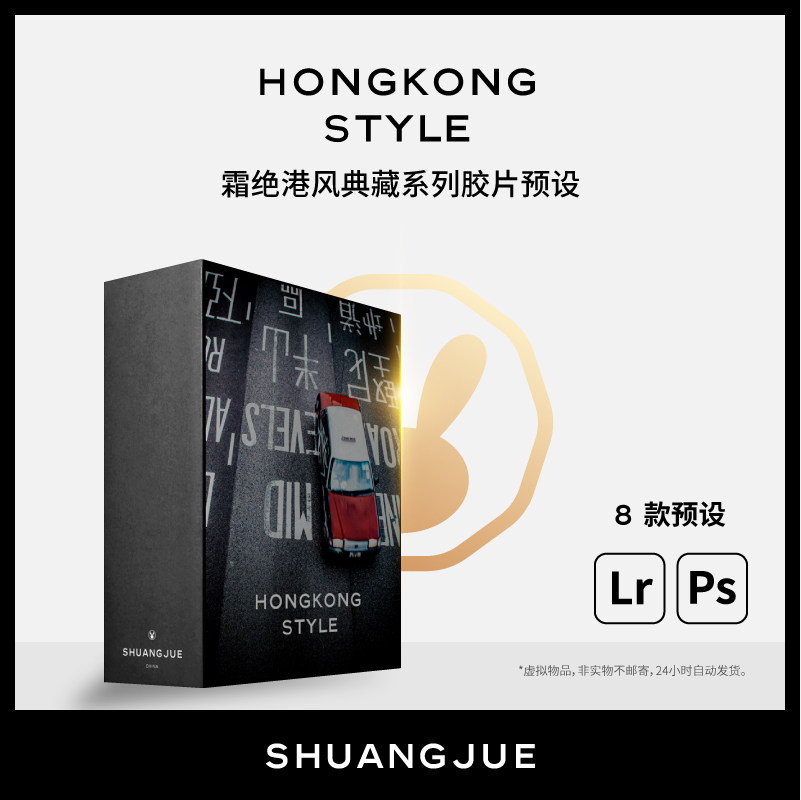 lr预设 霜绝2019港风王家卫电影胶片复古手机lightroom调色滤镜ps