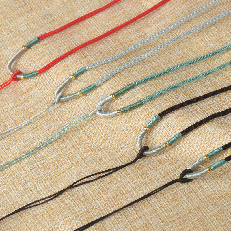 平安扣挂绳手工编绳项链首饰