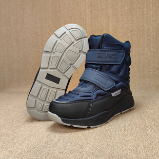 欧洲冬款外贸男童加厚羊毛防水雪地靴抗寒零下30度小学生防滑棉靴