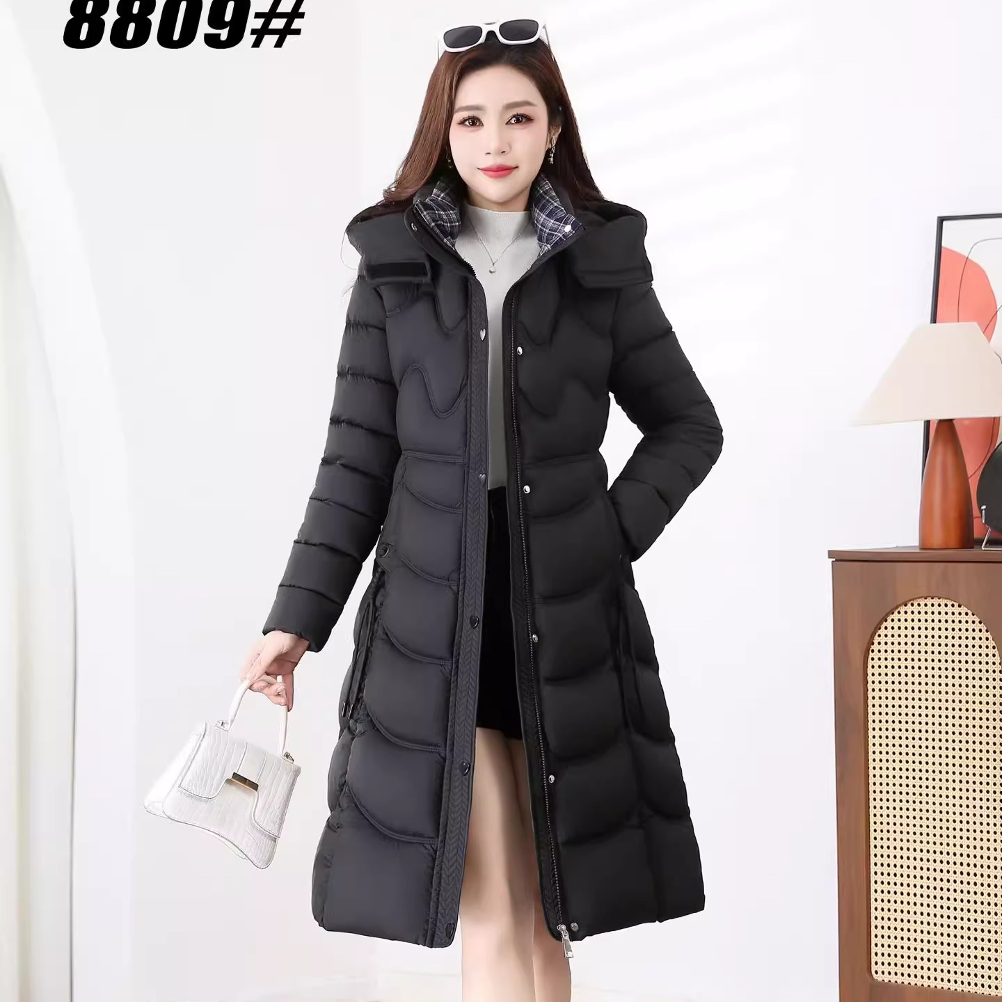 2025新款中长款棉服女加厚过膝