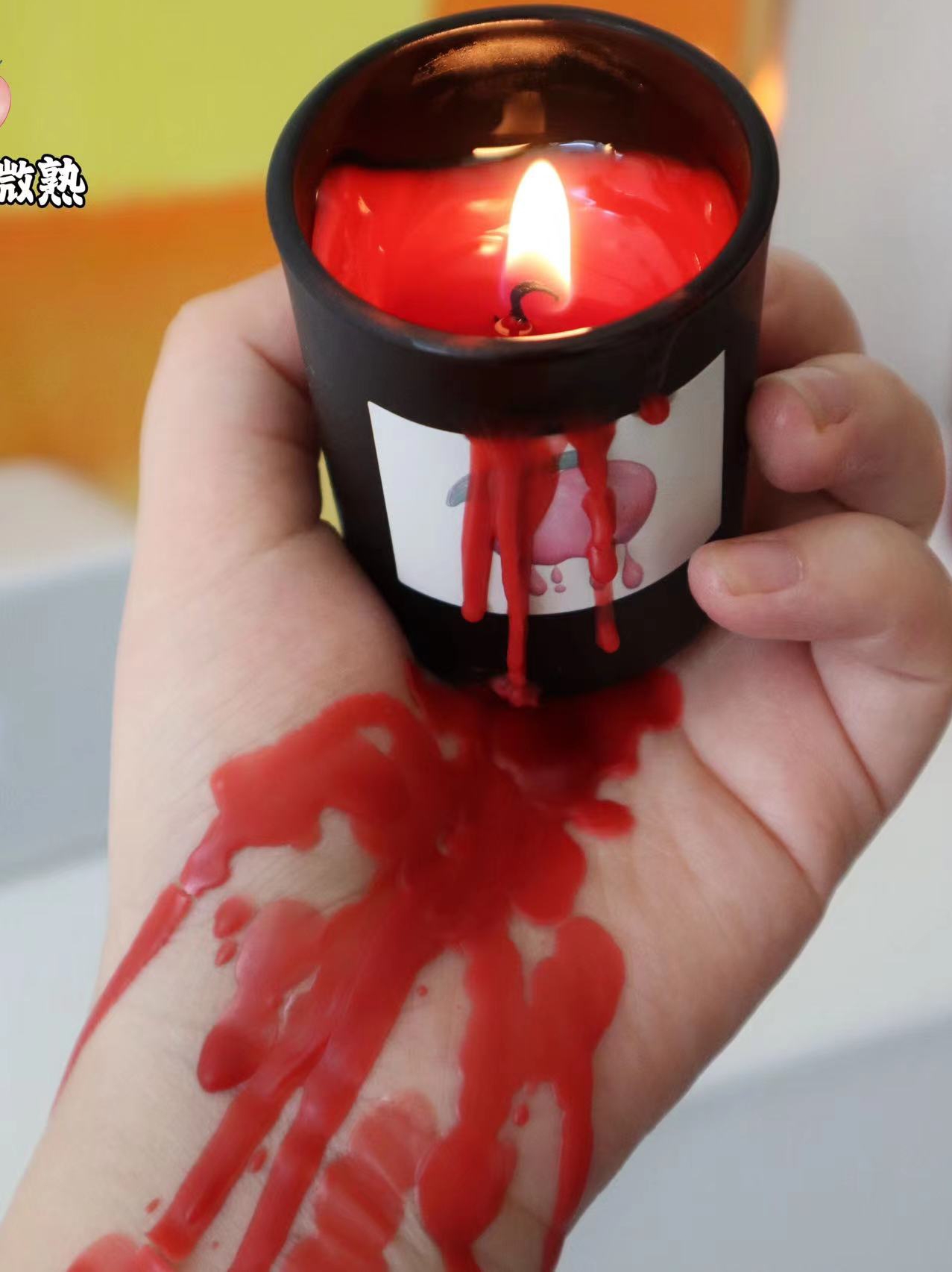 低温蜡烛40度情调香薰可撕拉大豆蜡安全不伤皮肤新手滴蜡易清理