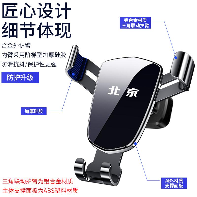 北京BJ20 BJ40PLUS BJ80 BJ90 BJ30汽车车载手机支架后视镜专用