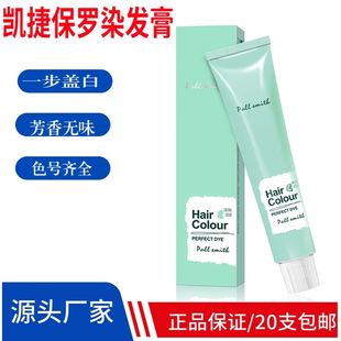 凯捷宝罗染膏染发发廊专用绚丽动人染色个性色彩盖白批发染发剂