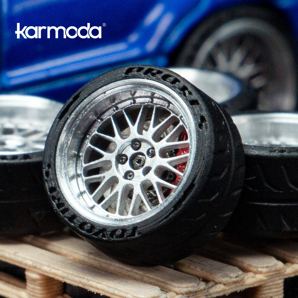 1/64 Karmoda BBS E88  静态轮毂 树脂轮毂 汽车模型改装精细分件图片