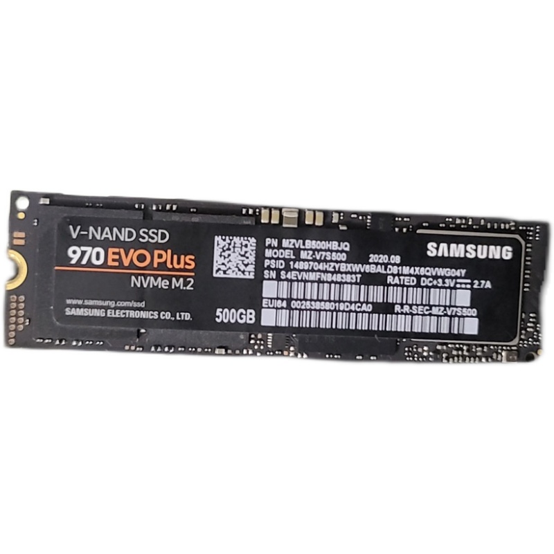 970 evo plus 500g三星固态硬盘电脑拆机盘 ssd nvme pcie m.2