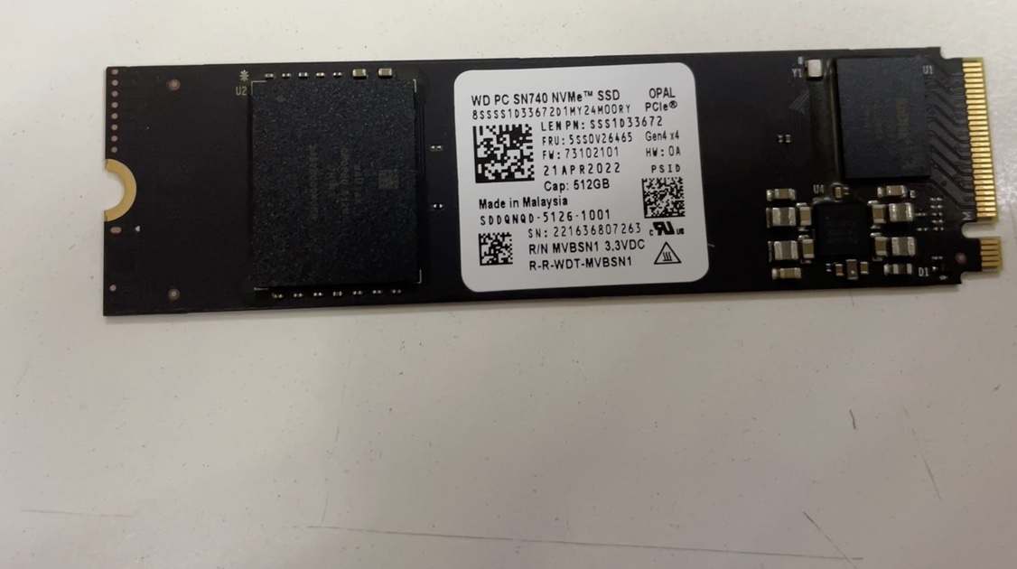 WD/西部数据 SSD Sn740 512g 固态硬盘 ssd m.2 nvme 电脑拆机 电脑硬件/显示器/电脑周边 固态硬盘 原图主图