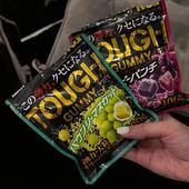 4包 包邮 卡巴也TOUGH软糖kabaya日本耐嚼大颗粒葡萄青提子柠檬味