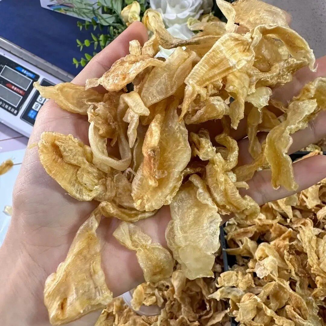 金龙胶大碎鳘鱼胶正品花胶煲汤鱼肚接近足干出胶好粘稠厚肉500克