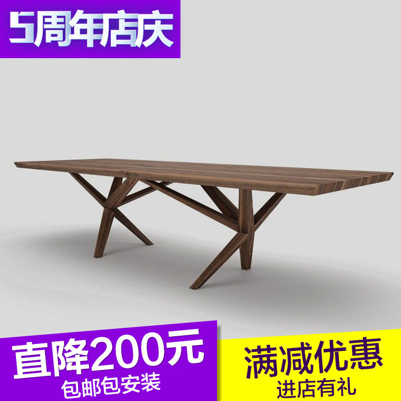 北欧设计师家具 创意餐桌办公桌现代简约书桌会客桌洽谈桌咖啡桌|ruв категории жилой мебели, Таблица класса, обеденный стол - от Buy2taobao.com для оказания профессиональной услуги покупки агента Taobao