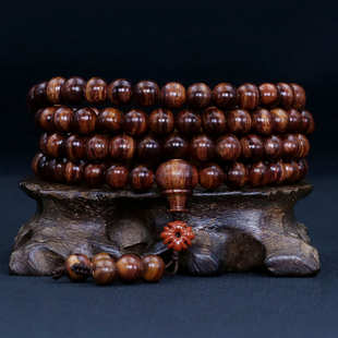 古风原创海南黄花梨手链高油深紫老料男女手串念珠民族风饰品