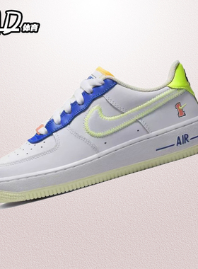 耐克NIKE AirForce1 Low(GS) AF1空军一号白色休闲板鞋FB1393-111