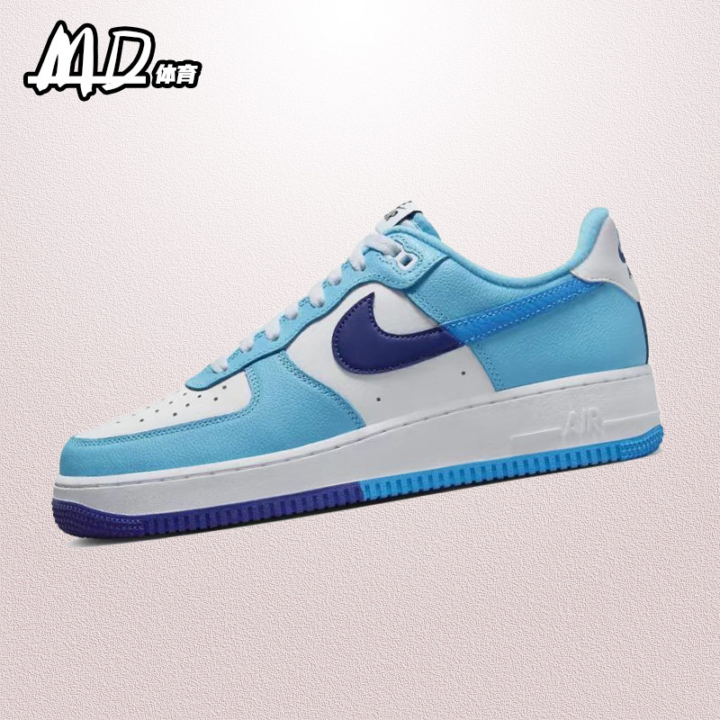 耐克NIKE AirForce1Low空军一号AF1蓝白色男子低帮板鞋DZ2522-100