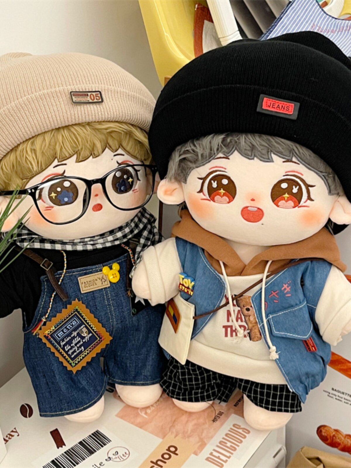 大号40cm棉花娃娃肖战王一博正品毛绒玩偶明星公仔节日礼品现货