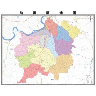 纳溪区区域县市地图街道分布地区区域图办公室贴图挂图