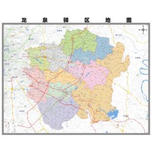 锦江区区域县市地图街道分布地区区域图办公室贴图挂图