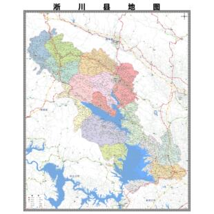 淅川县区域县市地图街道分布地区区域图办公室贴图挂图