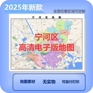 宁河区电子版地图素材制作定制商业城区县乡镇高清文件
