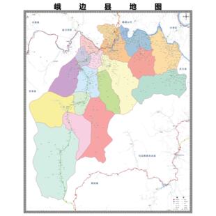 峨边彝族自治县区域县市地图街道分布地区区域图办公室贴图挂图