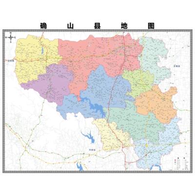 确山县区域县市地图街道分布地区区域图办公室贴图挂图