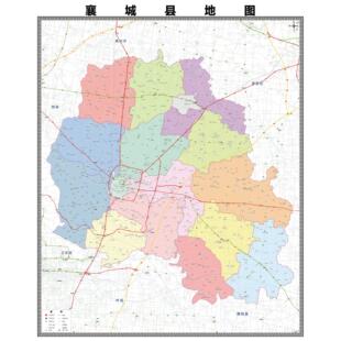 襄城县区域县市地图街道分布地区区域图办公室贴图挂图