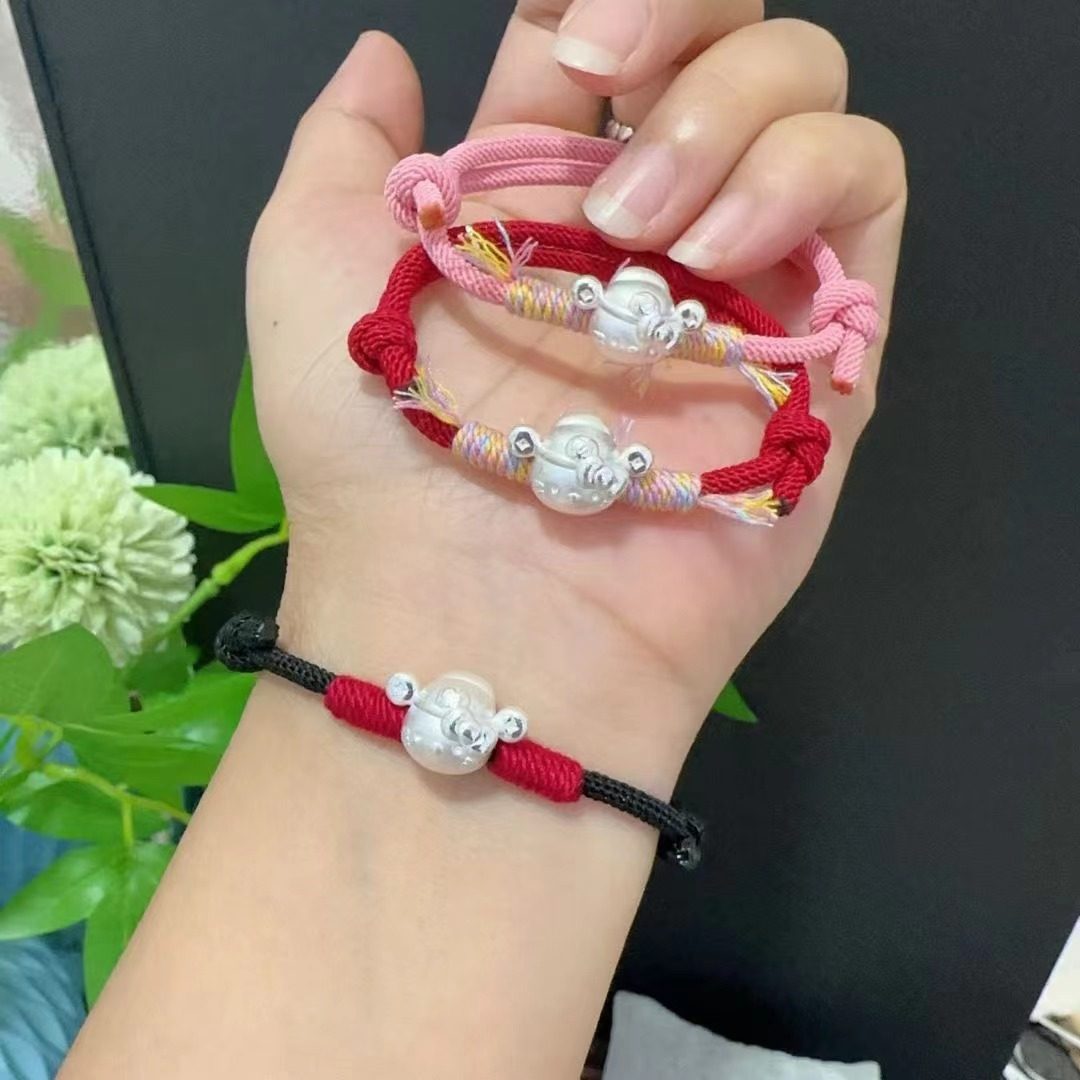 足银999 财神kt猫纯银配件手工diy编织通孔小串饰,饰品/流行首饰/时尚饰品新,银饰配件,淘宝优惠券,粉丝福利购,淘宝优惠卷