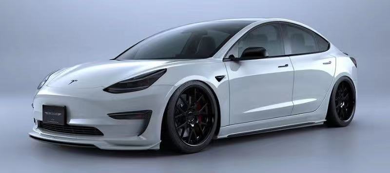 特斯拉MODEL3碳纤前唇 特斯拉MODEL3小包围 Model3小包围