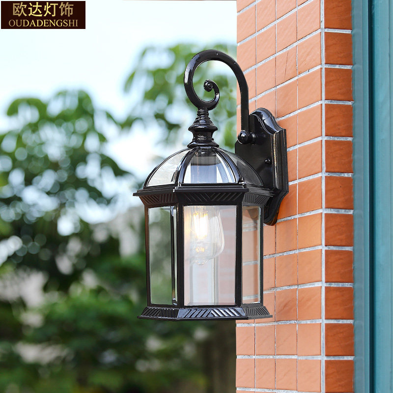 美式户外壁灯防水花园别墅庭院外墙大门口阳台复古走廊室外太阳能,家装灯饰光源,户外壁灯,淘宝优惠券,粉丝福利购,淘宝优惠卷