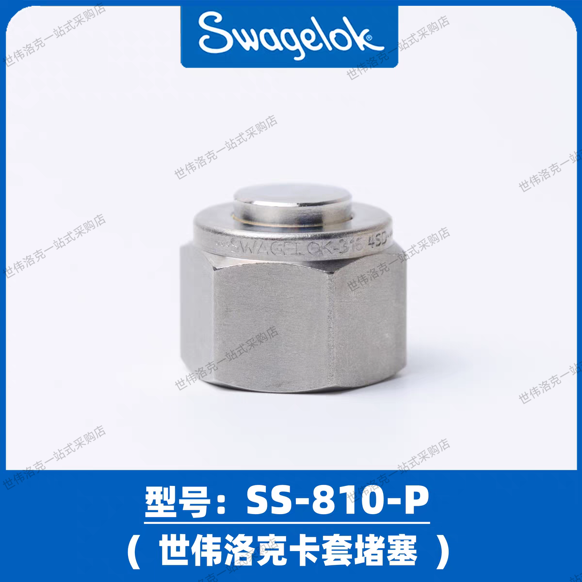 美国进口世伟洛克SWAGELOK卡套堵头 堵头 堵塞SS-810-P