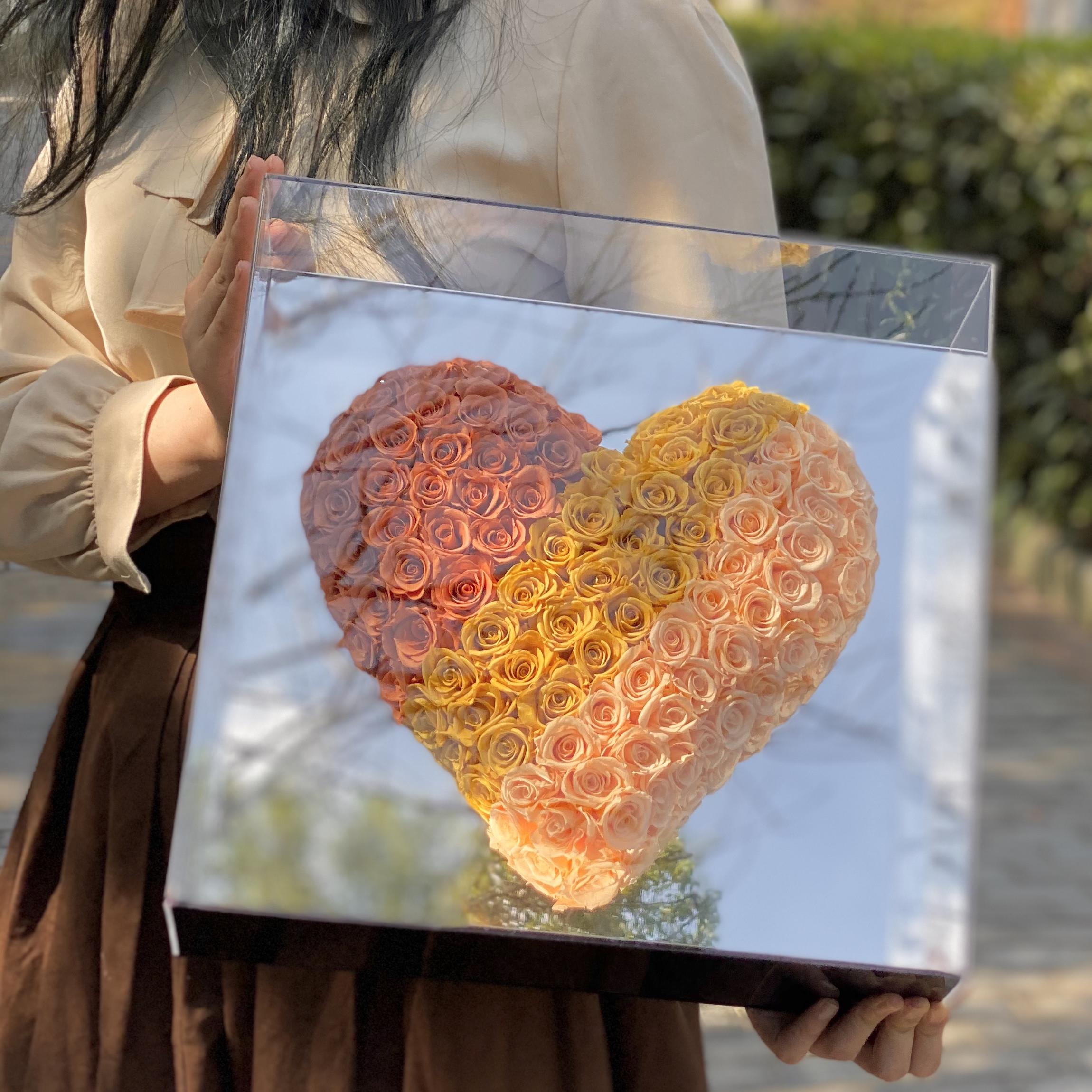 真花永生花玫瑰爱新送男女朋友
