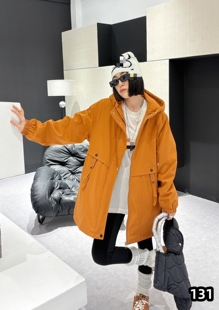 贵妃专属时韩版 尚洋气百搭连帽环保兔毛内胆保暖中长风衣外套131