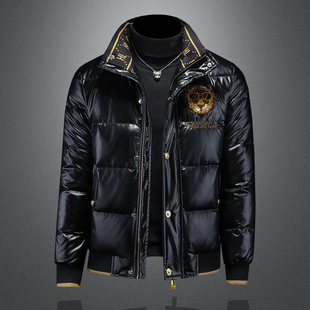 Y8115 2025秋冬季 钱塘6036 90%白鸭绒羽绒服刺绣外套 P370 男士