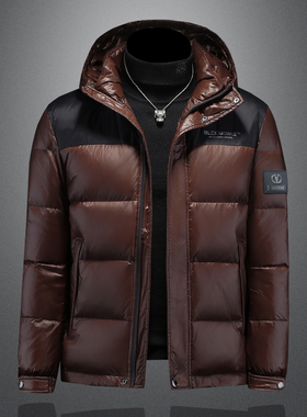 2025秋冬季男士90%白鸭绒连帽羽绒服外套 钱塘6036-99801 P365