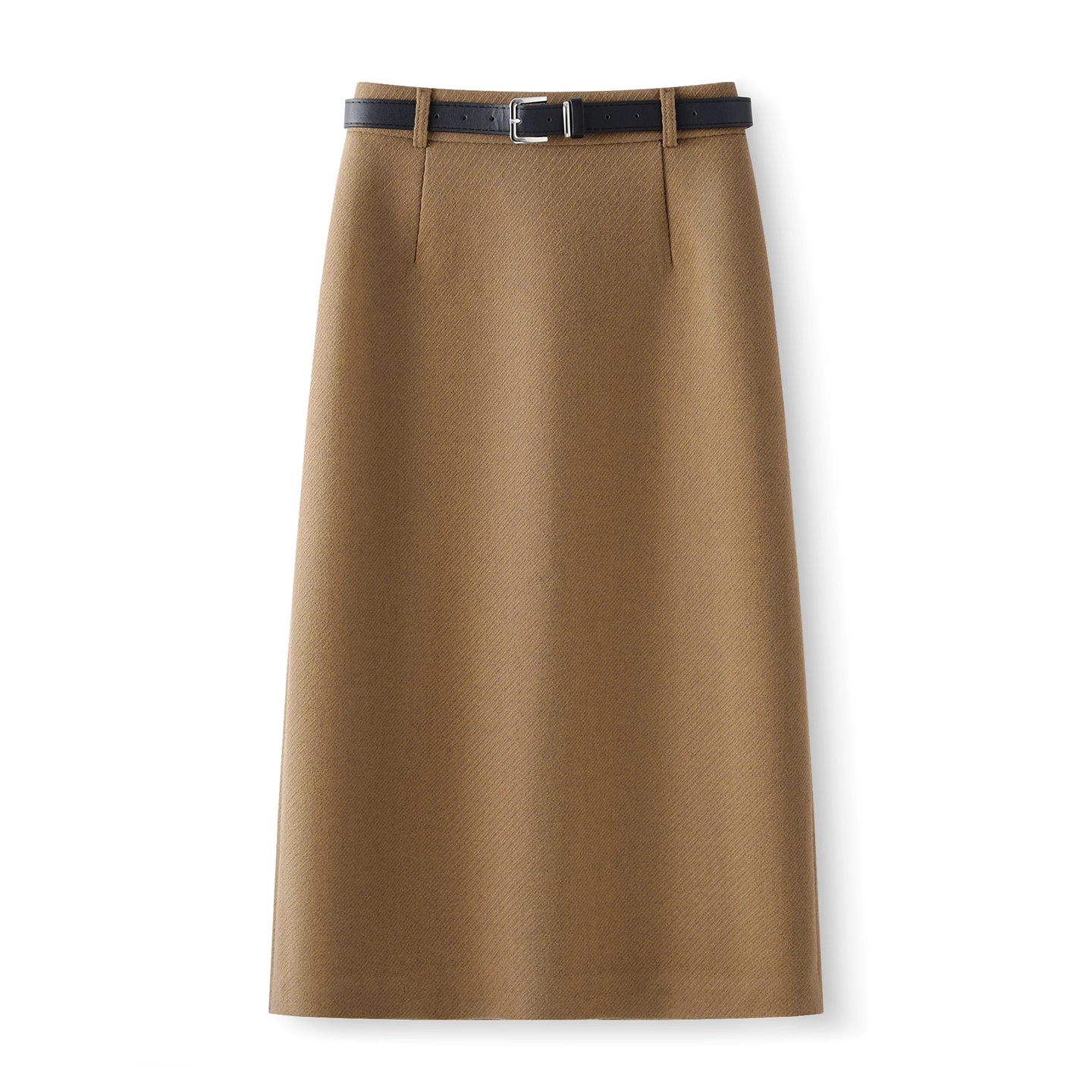 卡其色毛呢半身裙女2025新款秋冬