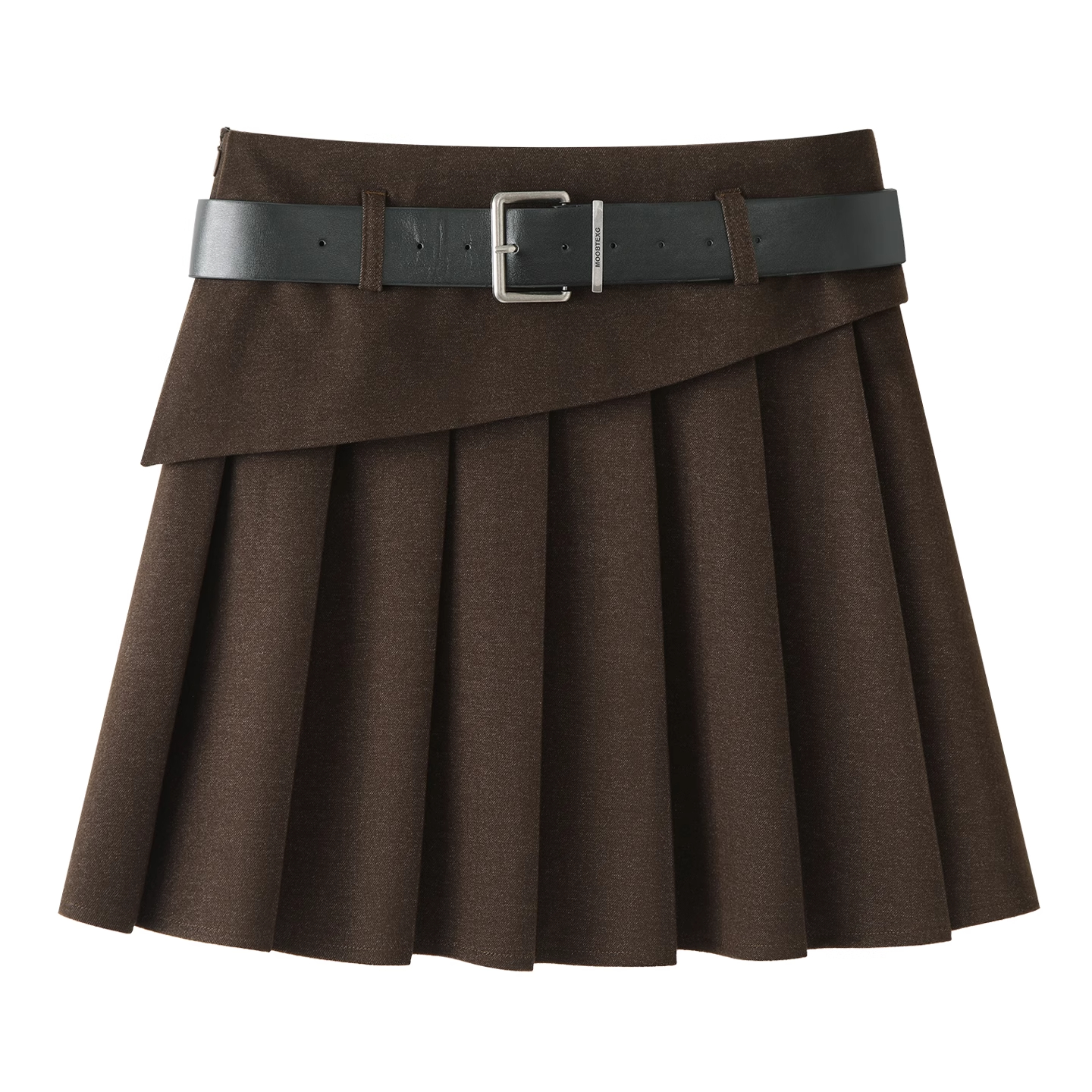 A字裙毛呢百褶裙短裙女2025秋冬