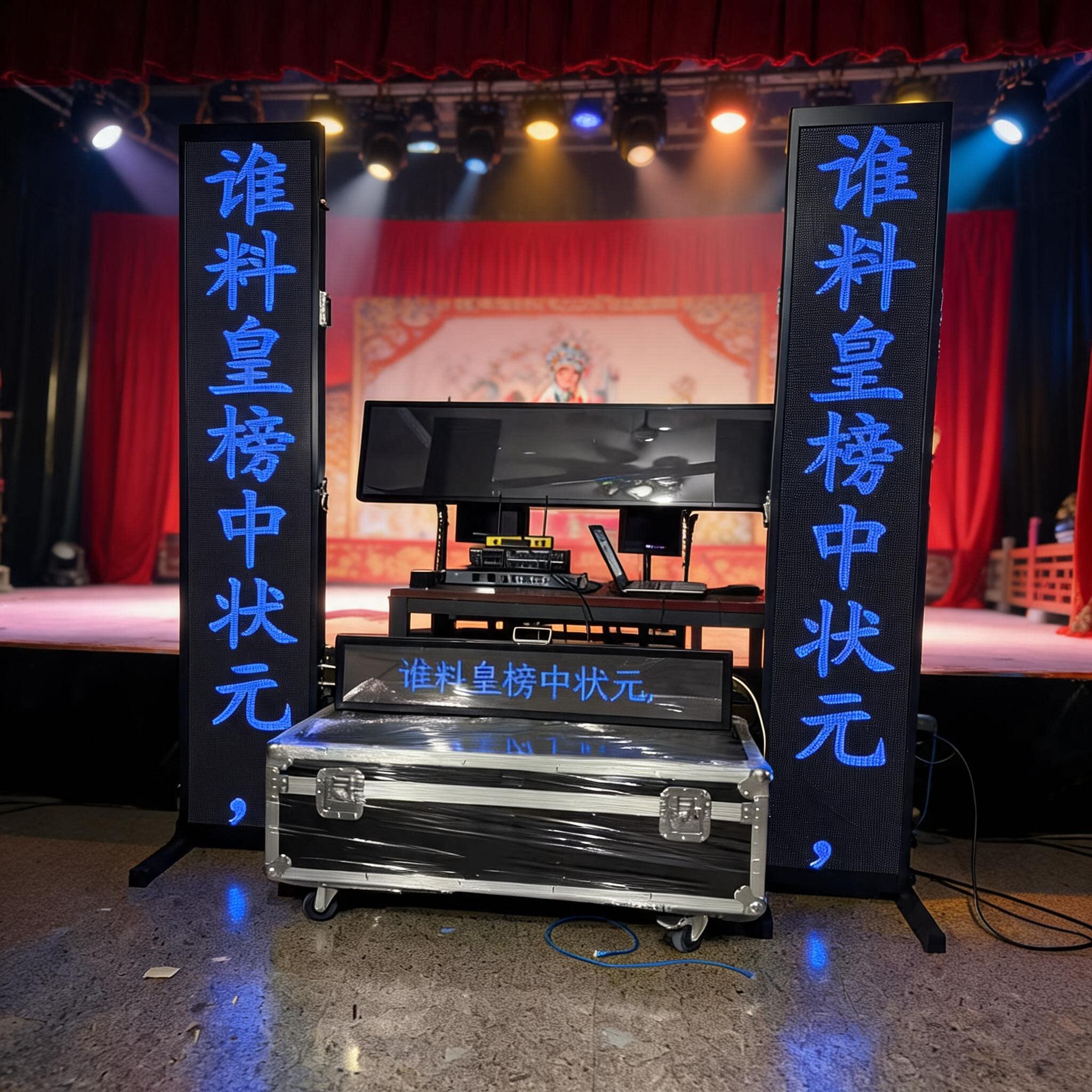 全彩舞台led视频字幕字幕机凡达