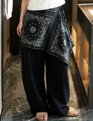 【现货】 叠穿神器  定位印花 侧绑带裙帘屁帘