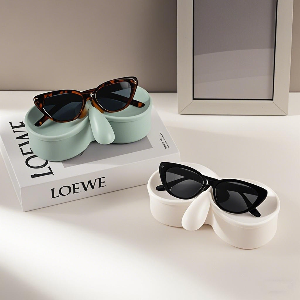 章鱼哥眼镜架首饰盒收纳盘带盖