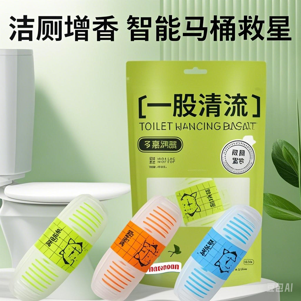 厕所除臭神器马桶清洁球去除异味