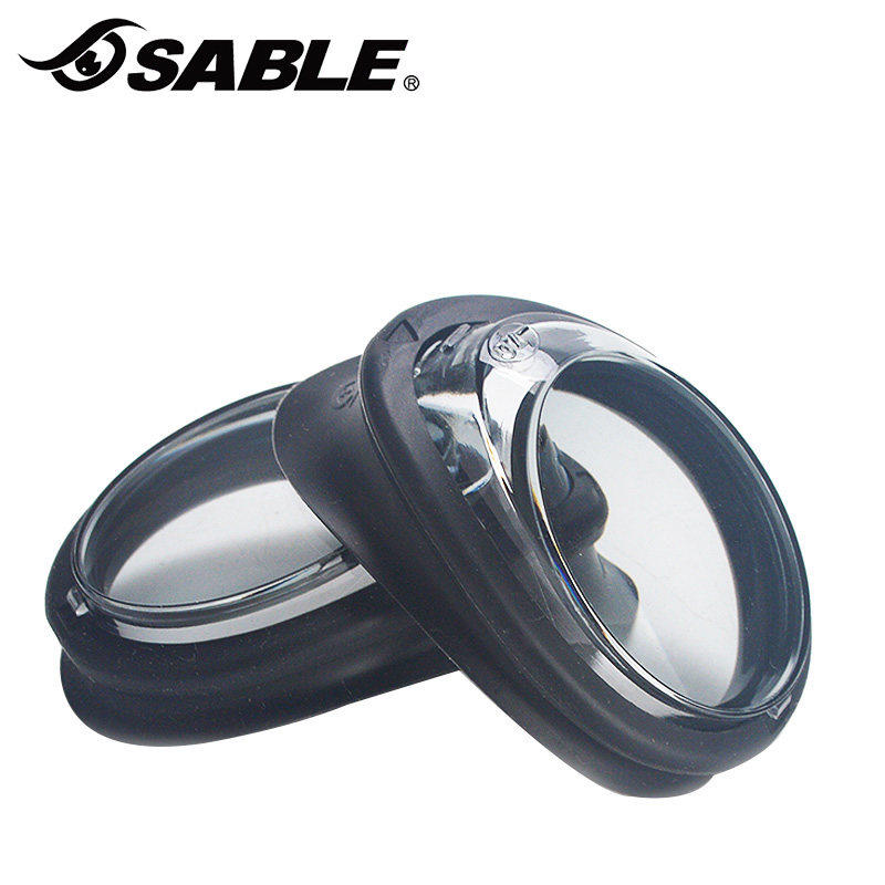 黑貂Sable 近视泳镜片高清防雾游泳眼镜镜片1片装