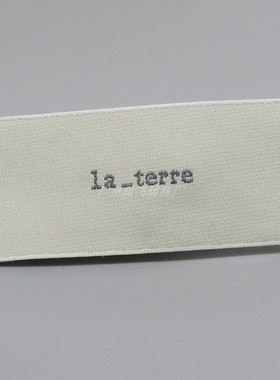 韩国领标现货 WEARE la_terre木梭机织唛衣服标布标定制商标侧标